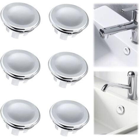 Set di 6 tappi di troppo pieno per lavelli da cucina e bagno - Crezuo