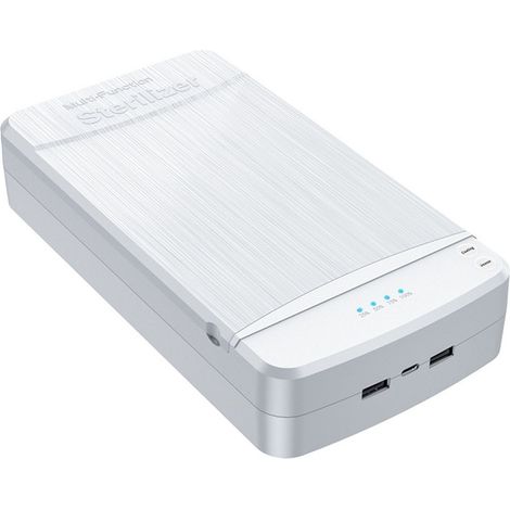 Scatola di sterilizzazione UV multifunzionale con due porte di ricarica USB per una ricarica rapida. (1/5)