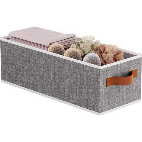 Organisateur de Tiroir, Boite de Rangement pour Sous-Vêtements, Gris, 38x15.5x13cm (1/5)