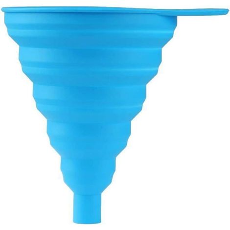 Entonnoir - Silicone Alimentaire - Flexible Pliable - Pour Cuisine Maison Garage - 10.5 x 12 cm - 1 Pièce (1/5)