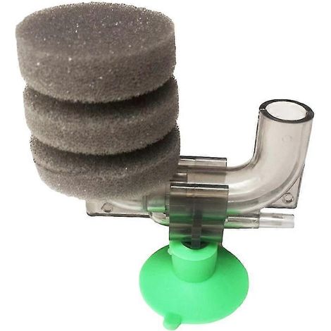 Mini filtre pour aquarium, aquarium à crevettes, bassin, pompe à air, filtres à éponge, mini WC en forme de U, dispositif de filtration biochimique (1/5)