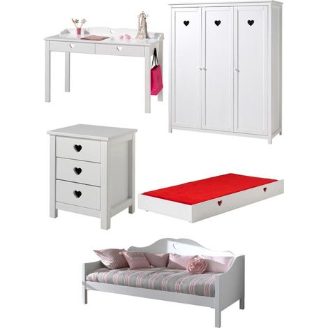 Chambre Complète 5P "Amori VI" Blanc (1/5)