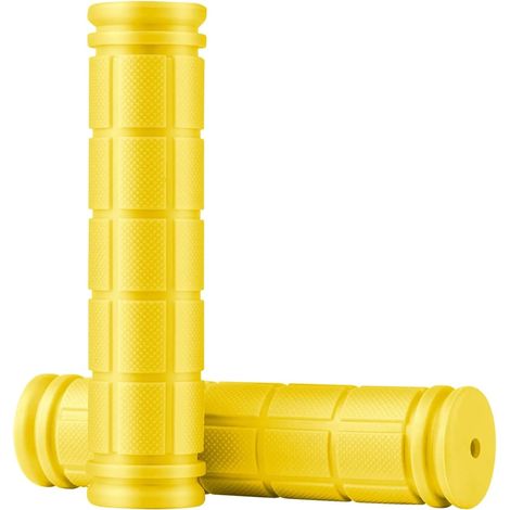 MINKUROW - Puños Para Bicicleta, Cómodos Manillares De Goma Suave, Antideslizantes, A Prueba De Golpes, Para Bicicletas, Scooter, Mtb, Bicicleta De Montaña, Bicicleta De Carreras, Silla De Ruedas, Tri (1/5)