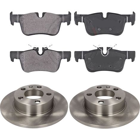 KIT FRENI POSTERIORI compatibile con BMW X1 (F48) - DISCHI + PASTIGLIE OEM: FDB4954 / A 00 507 / 18458 , 18457 /SOSTITUZIONE DIRETTA/BASSA POLVERE/SILENZIOSO (1/5)