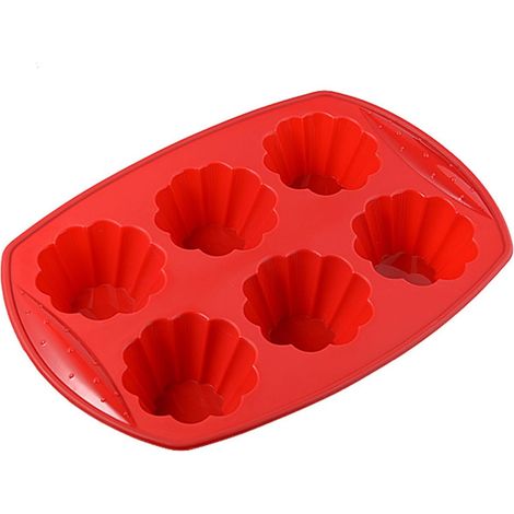 Moule à Muffins en Silicone,Grande Moule Silicone Cake Muffins Cupcake, Moule Patisserie Anti-adhésif, Moules à Cupcakes et Muffins Gateau,Parent,6 Moules À Muffins pour Cupcakes
