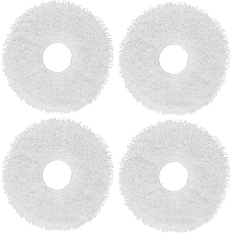 4 lot serviettes de nettoyage microfibre pour robot aspirateur DEEBOT X1, chiffons de rechange pour balayeuse (1/5)
