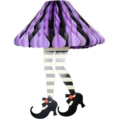 Lanterne suspendue en forme de robe à faire soi-même, en papier, à deux pieds, lanterne d'Halloween, décoration intérieure T (1/5)