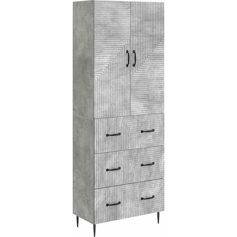 Set di armadi 2 pcs Grigio Cemento 66 x 34,5 x 90 cm vidaXL