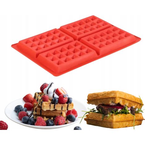 Silikonform zum Backen von Waffeln (1/5)