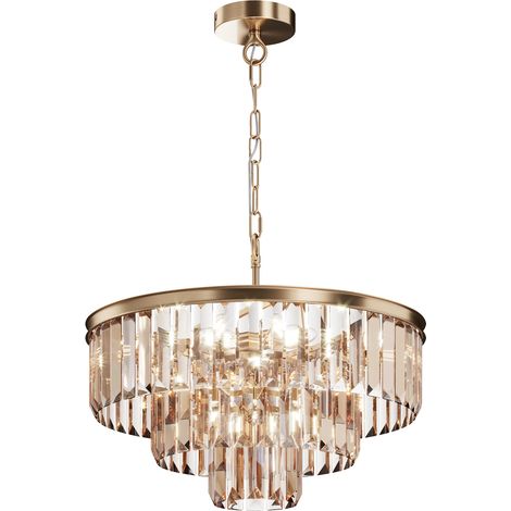 Suspension cristal laiton Revero Maytoni 7xE14 Ø50 (1/3)