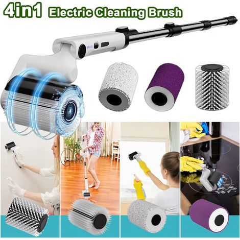 Brosse électrique pour barbecue – 3 vitesses, tête orientable 180°, autonomie 90 minutes, nettoie gril, plaque et fumoir extérieur (1/5)