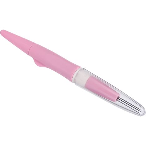 Tragbarer Filznadelstift mit 3 Nadeln – DIY-Bastelwerkzeug, Nähzubehör, Rosa (1/5)