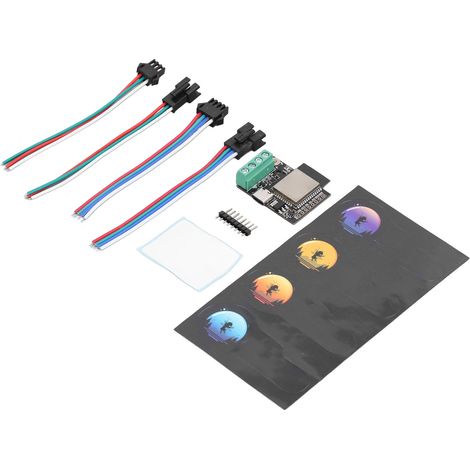 Module de contrôle LED WiFi intelligent, carte circuit DIY, interface Type-C, variateur de bande lumineuse, compatible domotique, contrôleur sans fil (1/5)