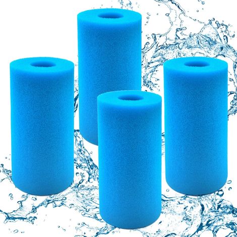 Éponge Filtrante Type A, 4 PCS Filtre Éponge Cartouche, Filtre Pompe Piscine, Éponges de Filtration de Type S1, Filtres en Mousse pour Spa, Filtres à Éponges pour Piscines, Spas, Aquariums(10×20cm) (1/5)