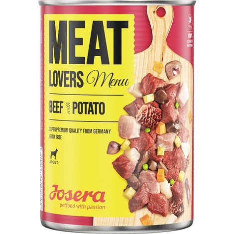 Josera Meat Lovers Hundenassfutter Adult 800 g Rind & Kartoffeln Nassfutter