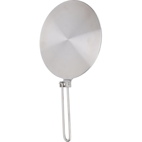 Ortviai Plaque diffuseur de chaleur en acier inoxydable pour plaque à induction – 22 cm, compatible tous feux (1/4)