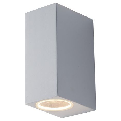 "Applique da esterno QUBO in alluminio bianco con luce biemissione IP54" (1/4)