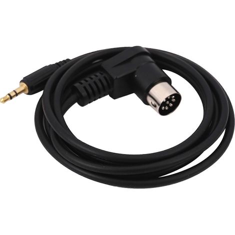 Adaptateur d'entrée AUX pour voiture, câble Audio, Mini Jack AUX 8 broches, 3.5mm (1/5)