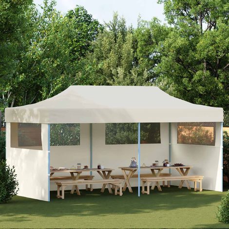 Party-Zelt Creme 291 x 580 x 315 cm Oxford-Stoff
