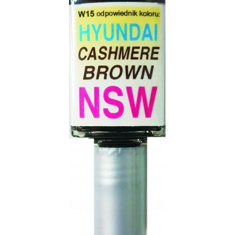 KIA Hyundai NSW Cachemire marron, réparation de rayures de peinture auto 10 ML ARA (1/5)