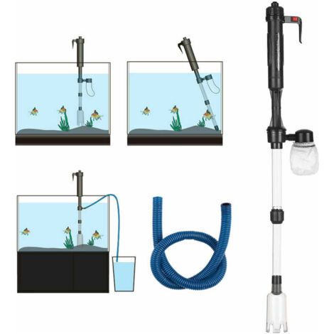 Aspirateur pour aquarium et siphon Aquarium électrique réservoir de poissons changeur d'eau laveuse à sable aspirateur Siphon actionné gravier outil de nettoyage d'aquarium (1/4)