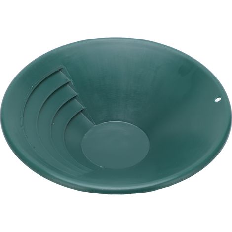 Plateau de tamisage d'or de 260 mm, accessoire de plateau de tamis de lavage de classificateur de tamis d'or en ABS vert
