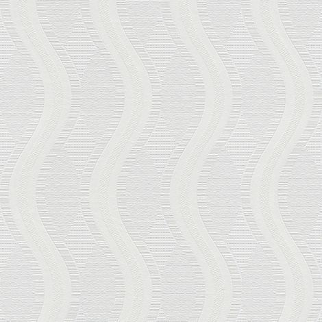 BRICOFLOR Papier peint moderne Papier peint tendance Tapisserie moderne Papier peint intissé À peindre Blanc - 10,05 x 0,53 m (1/5)