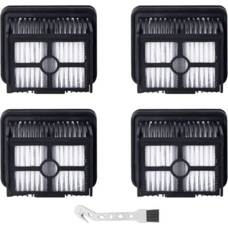 Lot de 4 filtres HEPA pour Dreame H12 Pro/H12 Pro FlexReach/H12 Dual/H12 Pro Ultra/H13 Pro/H15 Pro/H15 Pro Heat/H15 Mix/Mova M10 Aspirateur Eau et poussière
