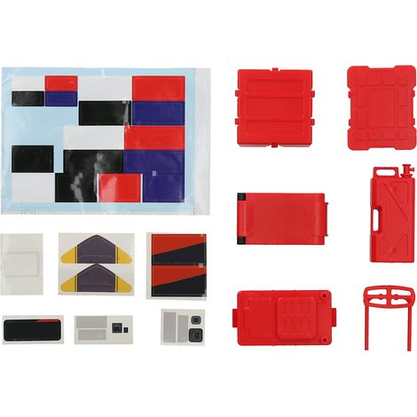 Lot boîte à outils de décoration simulation plastique pour voiture RC 1/10, accessoire pêche, tiroir rangement (1/5)