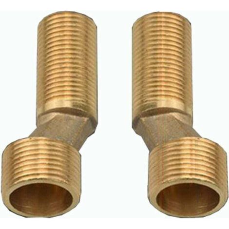 Duscharmatur mit versetztem Anschluss, Messing-Winkelreduzierstück, verstellbarem Schwenkarm, 1/2"-3/4"-Versatzanschluss, 1/2"-3/4"-Versatzanschluss, Gold A