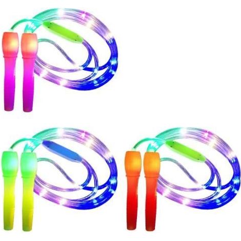 Corde à Sauter - Lumineux - Ajustable - 3 Modes d'éclairage - Enfant - Mixte (1/4)
