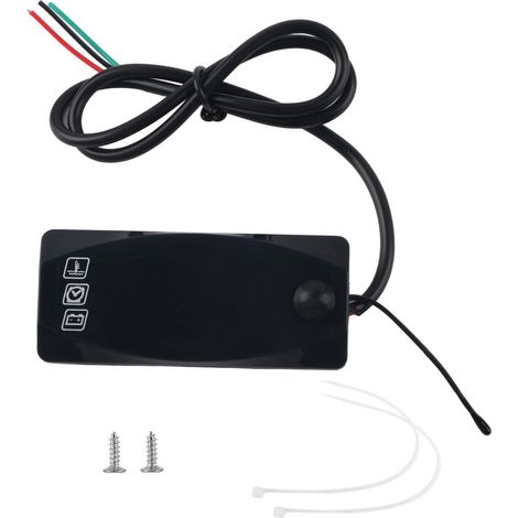 Compteur Moto 3-en-1 LED Voltmètre Thermomètre Horloge Étanche IP67 Jauge Électronique 6V-30V (1/5)