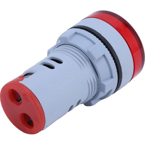 Voltmètre numérique circulaire AD16-22FSV, indicateur de tension 60-500V AC rouge, voyant LED ronde pour tableau électrique (1/5)