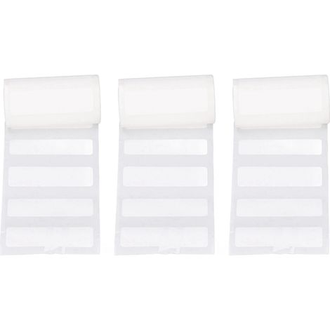 3 rouleaux de papier thermique autocollant, impression transparente, papier blanc facile à décoller pour reçus, pour la maison et les petites entreprises, 50 x 15 mm / 1,97 x 0,59 po (450 feuilles) (1/5)