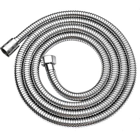 Duschschlauch 1.5m Edelstahl Silber Anti-Twisting Korrosionsschutz Standardanschluss (1/4)