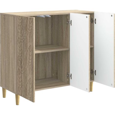 Sideboard/Anrichte/Buffet Sonoma-Eiche 89 x 34,5 x 80 cm Holzwerkstoff LXWW562049 (1/5)