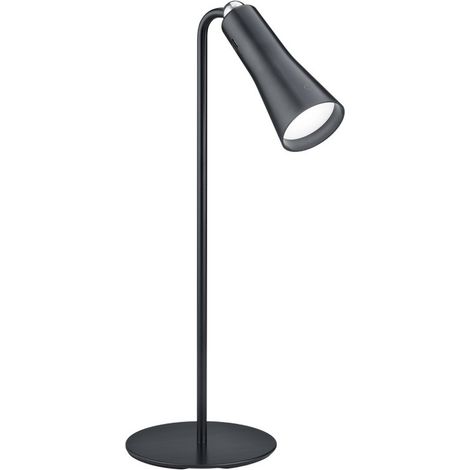 MAXI LAMPADA LED 2W 200lm, 3000K DA STUDIO COMPONIBILE NERA RICARICABILE USB CON DIMMERAZIONE TOUCH H.36CM (1/5)