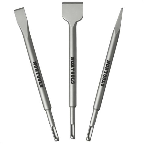 3 pièces 40Cr SDS-Plus Burins Point de consigne/Plat/Pelle pour maçonnerie (1/5)