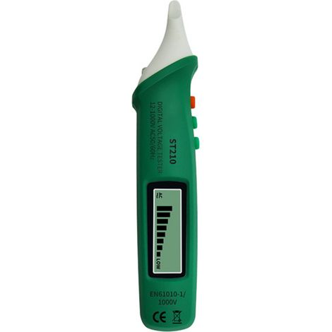 Détecteur de tension AC sans contact 12V-1000V stylotest numérique portable NCV sensibilité réglable lampe LED détection phase neutre repérage coupure buzzer (1/3)