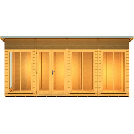 Lela 16x4 Summerhouse - L125.8 x W476 x H229.9 cm (1/5)