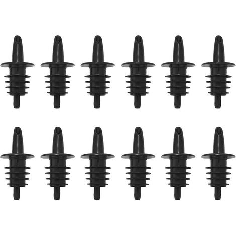 Lot de 12 verseurs en plastique pour bouteilles d'alcool, vins et cocktails. (1/5)