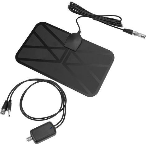 Antenne TV Numérique Interne Amplifiée KJ-035 - Meilleure Réception HD pour Téléviseur (1/5)