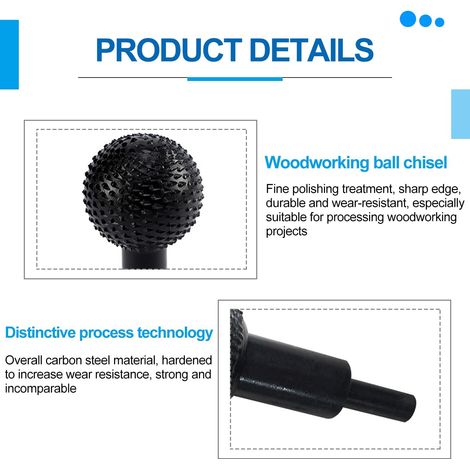 Rotary Ball Milling Cutter Ø 40 mm, Ball Rasp for Drills, Wood and ...