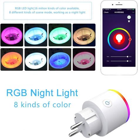 Prise intelligente 16A WIFI (norme européenne) Smart Plug Prise intelligente Wifi Tuya Smart Life APP-- (1/4)