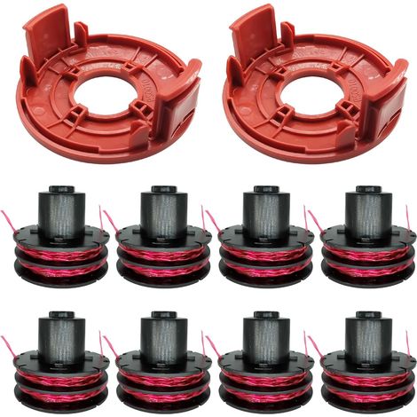 Lntyq AL-KO 112966 Ersatz-Spule für Freischneider, 0,6 Zoll Durchmesser und RS0010 Ersatzkappe für GTE 350, GTE450, GTE550-4003718045727 (1/5)
