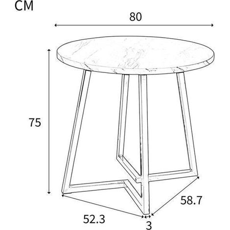 Table à manger ronde 80 cm avec 4 chaise,Ensemble de table à manger table de cuisine-chaises de salle à manger en velours gris (1/5)