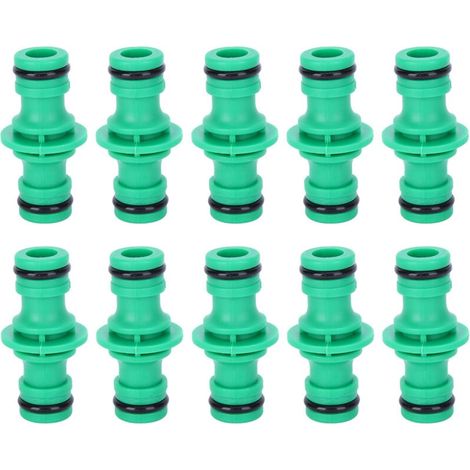 10 raccords droits pour tuyaux d'arrosage, raccords rapides pour tuyaux d'arrosage (1/4)