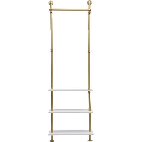 Scarpiera, portaborse, portacappelli, appendiabiti, placcato oro, appendiabiti, scarpiera, portaborse, portacappelli, semplice barra per corridoi, camere da letto, soggiorni (1/5)