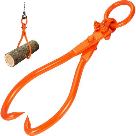 VEVOR Pinza Forestale per Tronchi 457,2 mm Pinza di Sollevamento per Tronchi di Legno Ganci 2 Griffe Girevoli Portata max. 350 kg Pinza per Legno in Acciaio per Trattori Camion ATV Carrelli Elevatori (1/5)