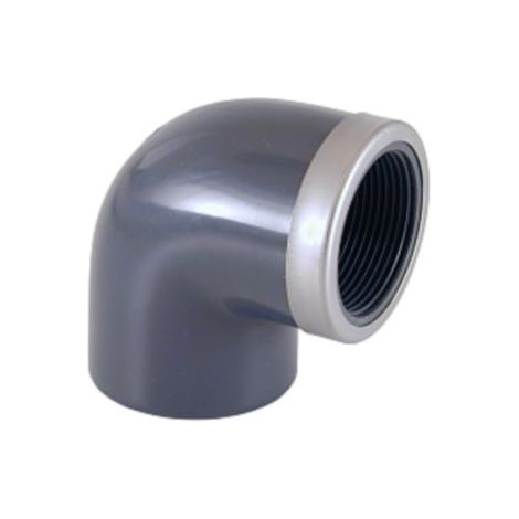 Coude renforcé mixte angle 90° Pvc pression 32 - 1"